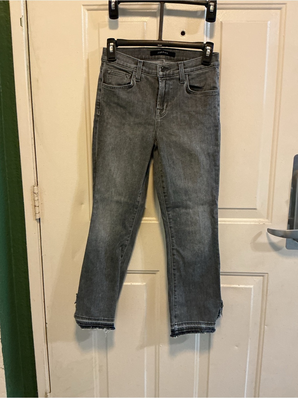J Brand Gray Cropped Ankle Jeans
